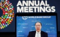 World Bank Group President David Malpass speaks at a virtual news conference. Photo by Xinhua/Liu Jie.
