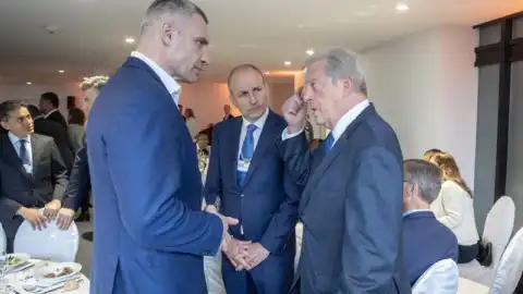 На агрессора нужно усилить давление – ввести нефтегазовое эмбарго, - Кличко в Давосе