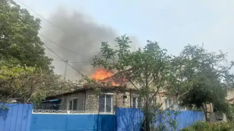 Последствия обстрелов в Донецкой области. Фото: Нацполиция