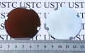 Photo shows two different states of a new type of coating material. Photo by Xinhua.