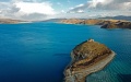 The scenery of the Yamzbog Yumco Lake in Shannan, southwest China's Tibet Autonomous Region. Photo by Xinhua/Jiang Fan.