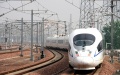 A bullet train departs from Zhengzhou East Railway Station during a trial run in Zhengzhou, central China's Henan Province. Photo by Xinhua/Li An.