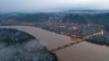 A view of the Rongjiang River after heavy rainfall in Rongshui Miao Autonomous County, south China's Guangxi Zhuang Autonomous Region. Photo by Xinhua/Huang Xiaobang.