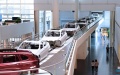 Vehicles under production are transferred through the office area at the Tiexi Plant of BMW Brilliance Automotive in northeast China's Liaoning Province. Photo by Xinhua/Yang Qing.