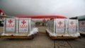 China-donated COVID-19 vaccines at Yangon International Airport in Yangon, Myanmar. Photo by Xinhua/U Aung.