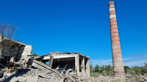 Разрушения в Донецкой области. Фото: Кириленко/Telegram
