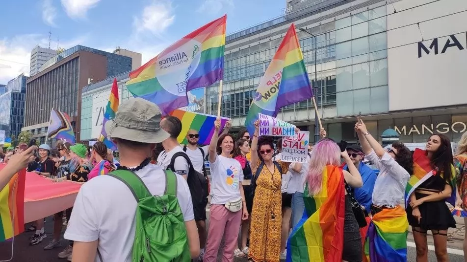 KyivPride проводит Марш Равенства в Варшаве. Фото: KyivPride
