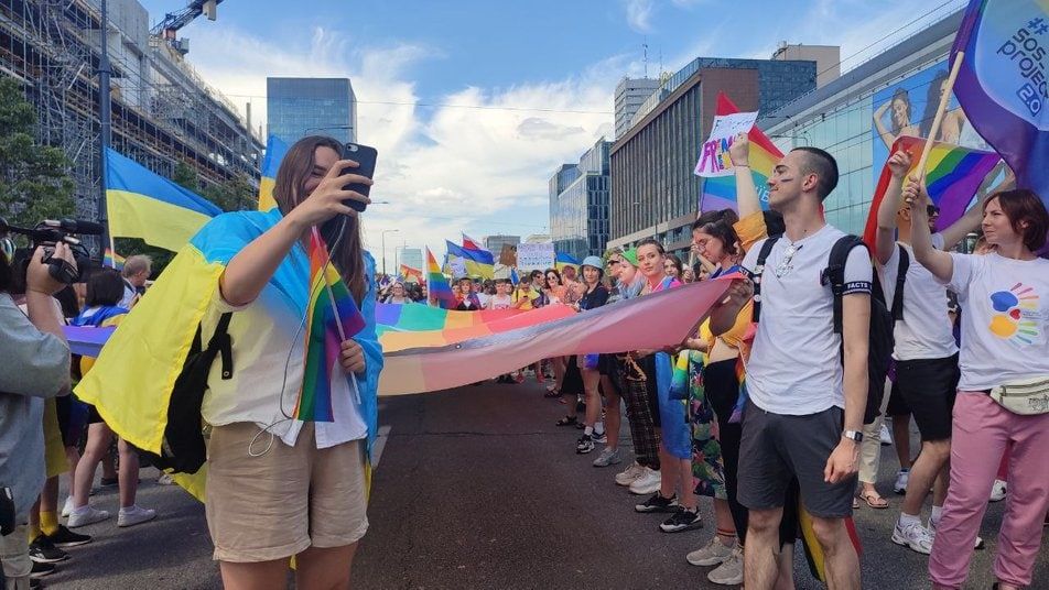 KyivPride проводит Марш Равенства в Варшаве. Фото: KyivPride