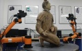 Robot creates 3D portraits of Terracotta Warrior. Photo by Xinhua.