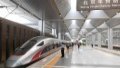 Train G601 departs from Beijing Fengtai Railway Station. Photo by Xinhua/Zhang Chenlin.