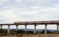 A freight train runs on the Mombasa-Nairobi Railway track in Mombasa, Kenya. Photo by Xinhua/Dong Jianghui.