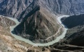 A bend of the Jinsha River, the upper section of the Yangtze River, in southwest China. Photo by Xinhua/Jiang Wenyao.