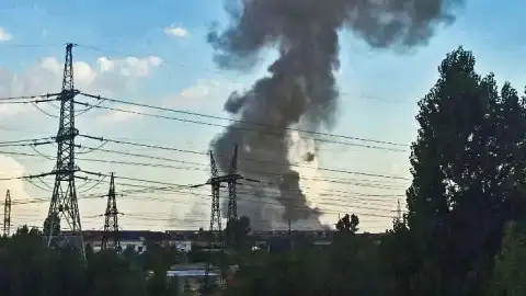 Взрывы в Новой Каховке. Фото из открытых источников