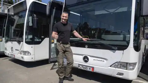 Кличко передал "Киевпасстрансу" автобусы от немецких партнеров