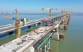 A view of Quanzhou Bay cross-sea bridge of the Fuzhou-Xiamen high-speed railway in east China's Fujian Province. Photo by Xinhua/Lin Shanchuan.