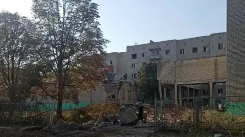 Последствия обстрела Бахмута. Фото: "Новини Бахмуту"