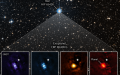 The exoplanet HIP 65426 b in different bands of infrared light, as seen from the James Webb Space Telescope. Photo by NASA/ Xinhua.