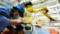 A worker is seen at a factory of Harbin Electric Machinery Company Ltd. of Harbin Electric Corporation in Harbin, northeast China's Heilongjiang Province. Photo by Xinhua/Wang Song.