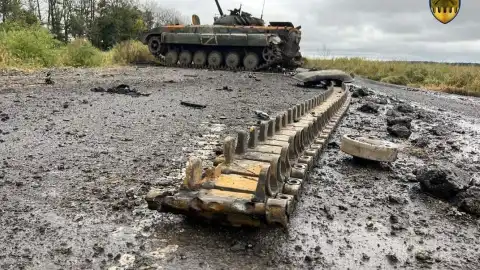 Уничтоженная российская военная техника. Фото: Facebook