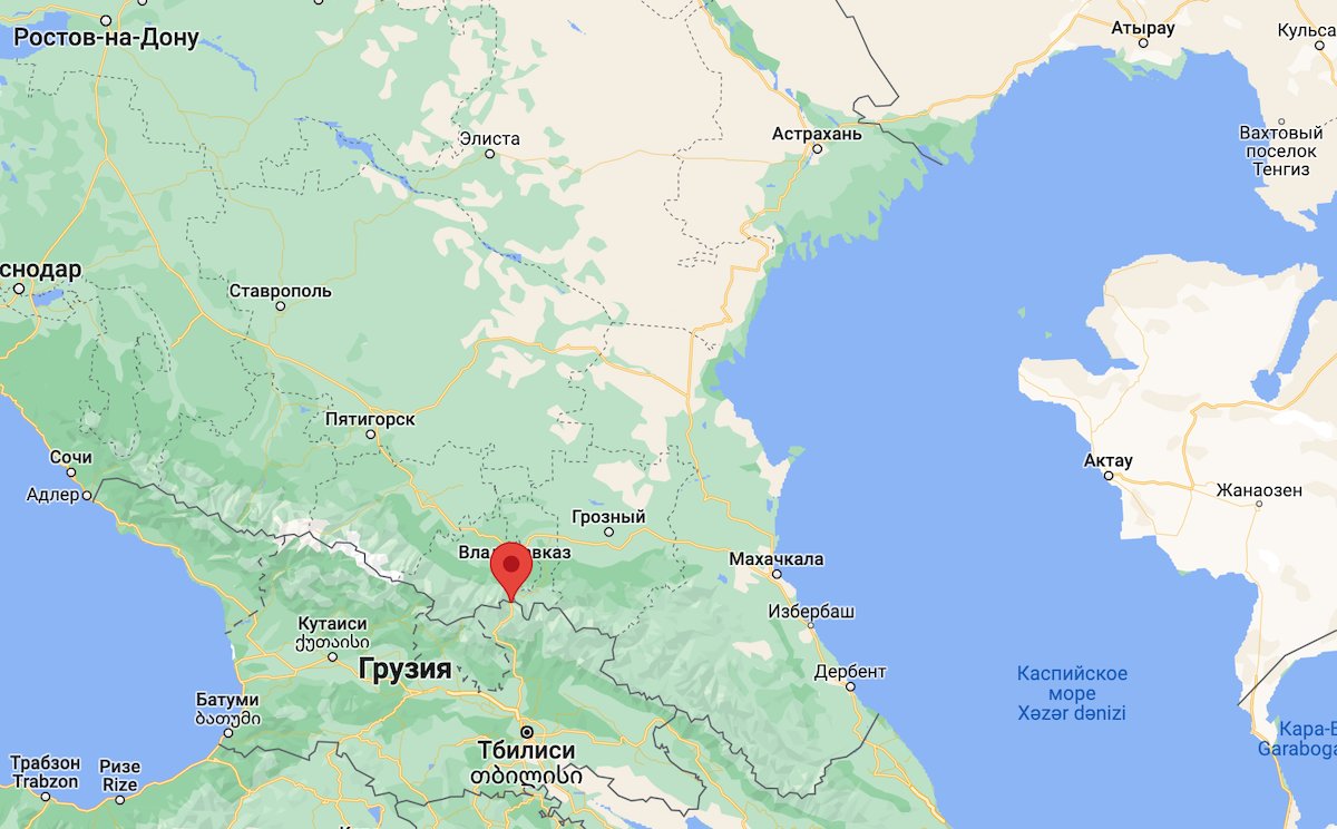 Росіяни тікають від мобілізації до Грузії. Фото: Google Maps