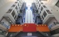 The combination of China's space station lab module Wentian and a Long March-5B Y3 carrier rocket to be transferred in south China's Hainan Province. Photo by Tu Haichao/Xinhua.