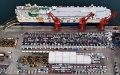 Commercial vehicles before their shipment onto a ro-ro cargo vessel to depart for Africa at Qingdao Port in Qingdao, east China Shandong Province. Photo by Xinhua/Li Ziheng.