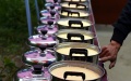 Home-made yogurt are presented in a yogurt contest in Nyangra Township of Chengguan District in Lhasa, capital of southwest China's Tibet Autonomous Region. Photo by Xinhua/Chogo.