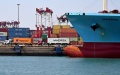 A container vessel docking at the Qianwan Container Terminal in Qingdao, east China's Shandong Province. Photo by Xinhua/Li Ziheng.