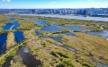 The scenery of a national wetland park in Harbin, northeast China's Heilongjiang Province. Photo by Xinhua/Zhang Tao.