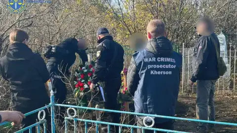У Високопіллі ексгумували тіла подружжя. Фото: Telegram/Офіс Генерального прокурора