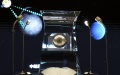 The lunar samples No. 001 brought back by China's Chang'e-5 probe is displayed at the National Museum of China in Beijing. Photo by Xinhua/Jin Liangkuai.