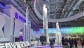 Airshow China displays manned rocket for moon landing. Photo by Xinhua.