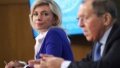 Sergey Lavrov and Maria Zakharova. Photo: telegram/MariaVladimirovnaZakharova