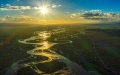 A view of Buh River wetland at Qinghai Lake in northwest China's Qinghai Province.  Photo by Yang Tao/Xinhua.