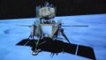 Video animation at Beijing Aerospace Control Center (BACC) shows Chang'e-5 spacecraft landing on the moon. Photo by Xinhua/Jin Liwang.