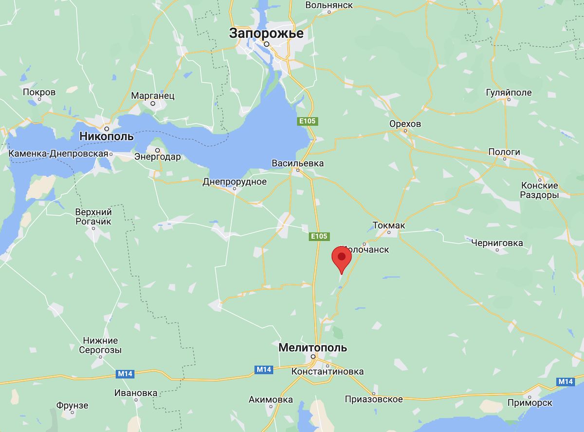 У Запорізькій області пошкоджено залізничний міст, який використовували окупанти. Фото: Google Maps