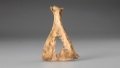 A piece of oracle bone unearthed at the Weizili site in Xiaochengzi Village, Nongan County, northeast China's Jilin Province. Photo by Xinhua.