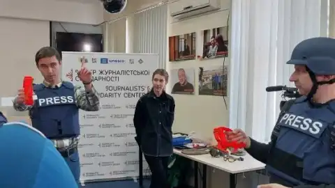 Тренинг для медийщиков по тактической медицине. Фото: nsju.org