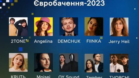 Финалисты Национального отбора на Евровидение-2023. Фото: Суспільне
