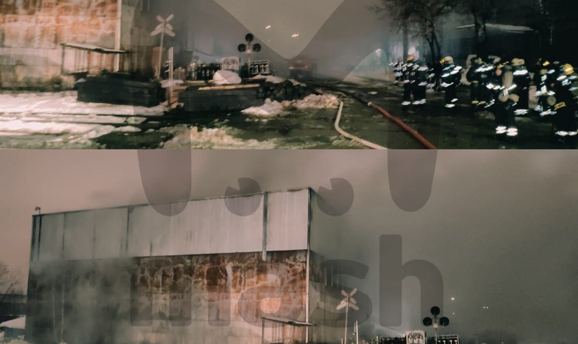 Горіння складу у Москві. Фото: t.me/breakingmash