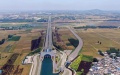 The Shahe aqueduct, key project of the middle route of China's South-to-North Water Diversion Project. Photo by Xinhua/Liu Shiping.