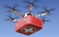 UAV-mediated drug delivery for first aid. Photo by Xinhua.