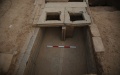 Part of the ancient water conservancy facilities dating back to the Wei and Jin dynasties (220-420) discovered in Luoyang, central China's Henan Province. Photo by Xinhua.