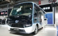 A hydrogen fuel cell vehicle displayed at the indoor exhibition area of 2022 World Intelligent Connected Vehicles Conference in Shunyi District of Beijing, capital of China. Photo by Xinhua/Ren Chao.