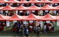 Students look for job during a campus job fair in Xining, northwest China's Qinghai Province. Photo by Xinhua/Zhang Long.