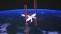 This simulated image shows the manned spaceship Shenzhou-15 conducting a fast automated rendezvous and docking with the space station's Tianhe module. Photo by Xinhua/Guo Zhongzheng.