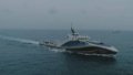 The world’s first intelligent unmanned scientific research vessel Zhu Hai Yun conducts sea trials in Zhuhai, south China's Guangdong Province. Photo by Provided to China News Service.