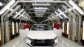 Workers work on the assembly line at a factory of vehicle manufacturer BYD Auto in Xi'an, northwest China's Shaanxi Province. Photo by Xinhua/Liu Xiao.