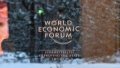 The logo of the World Economic Forum (WEF) in Davos, Switzerland.  Photo by Xinhua/Lian Yi.