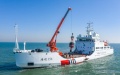 China's first ice-breaking buoy tender Haixun 156 was recently put into service in North China's Tianjin. Photo by Northern Navigation Service Center/Xinhua.